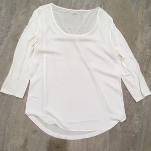 LOFT Cream colored blouse